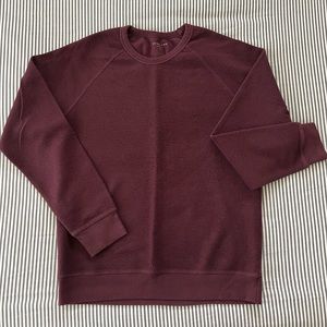 Everlane French Terry Maroon Sweatshirt